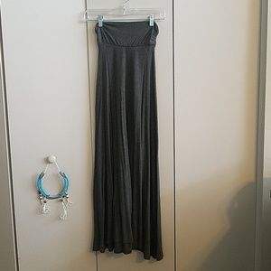 Charcoal maxi skirt